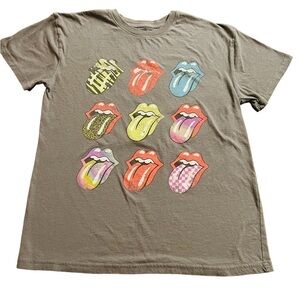 THE ROLLING STONES WOMENS SHORT SLEEVE T-SHIRT SIZE MEDIUM